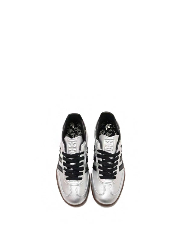 Adidas Samba Silver Metallic Black Gum