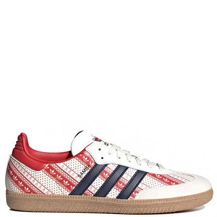Adidas Samba Vegan Cloud White Shadow Navy Vivid Red