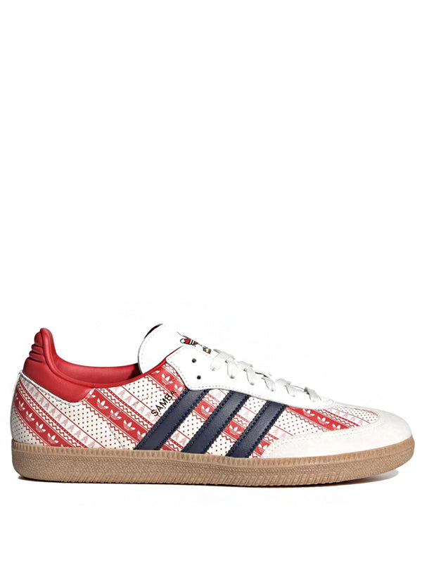 Adidas Samba Vegan Cloud White Shadow Navy Vivid Red