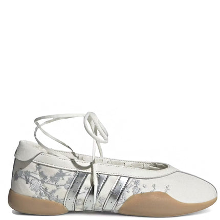 Adidas Taekwondo Mei Ballet White Silver Floral Embroidery