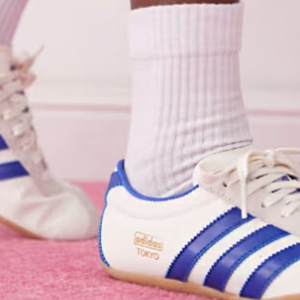 Adidas Tokyo Off White Royal Blue Gold Metallic