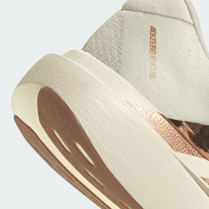 Adidas Adizero Evo SL Off White Copper Metallic Blush Pink