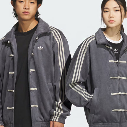 Adidas CTT Chinese Track Top 3.1 Gender Neutral Jacket (Asia Sizing) Dark Grey
