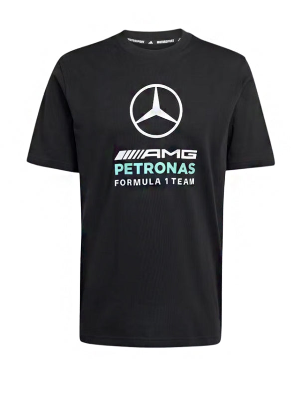 Adidas Mercedes AMG Petronas Formula 1 Team DNA Graphic Tee Black Semi Mint Rush