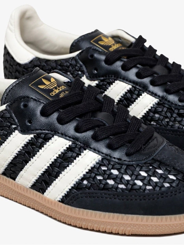 Adidas Samba Basketweave Black Cream White