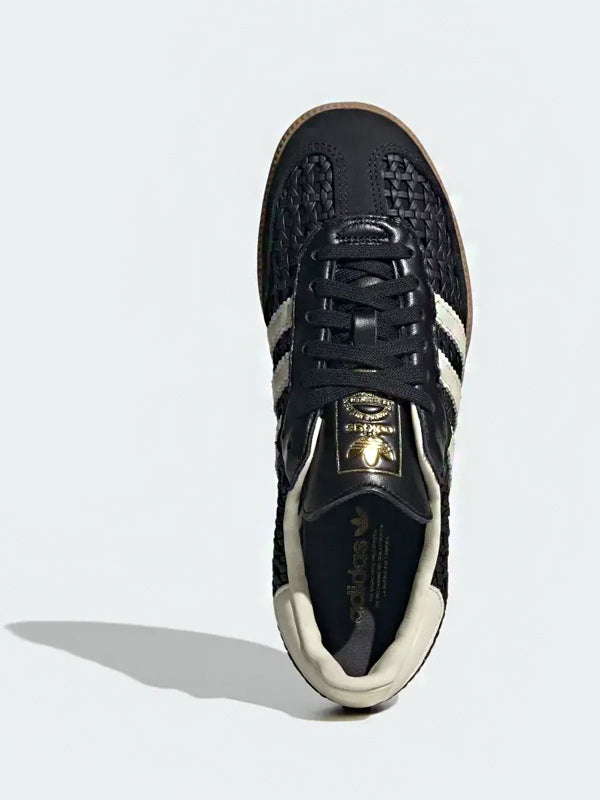 Adidas Samba Basketweave Black Cream White
