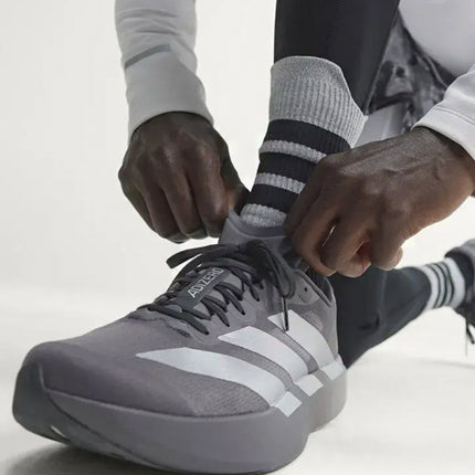 Adidas Adizero EVO SL EXO Grey Strata Silver Metallic Light Granite