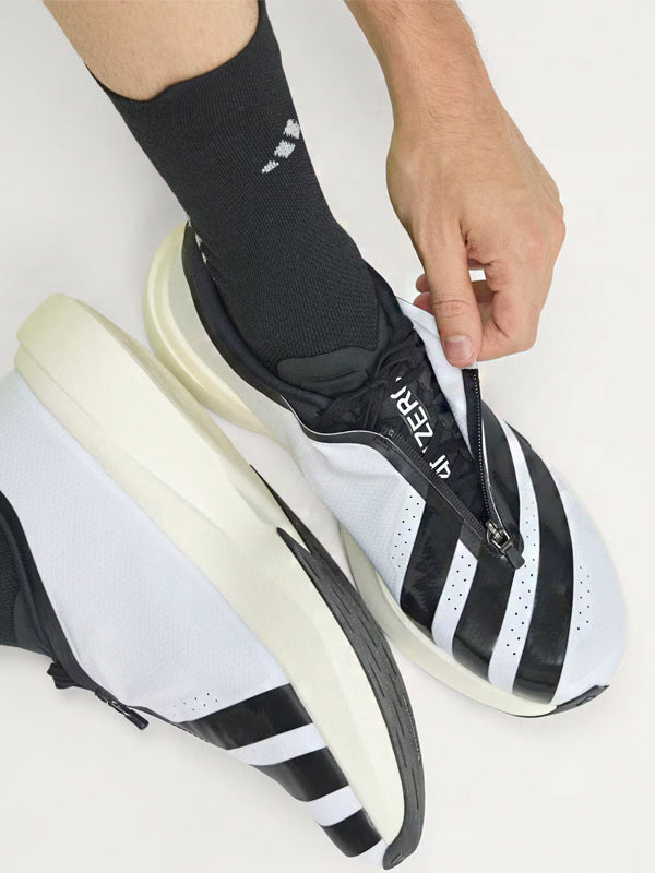Adidas Adizero EVO SL Zíper Cloud White Core Black Silver Metallic