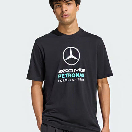 Adidas Mercedes AMG Petronas Formula 1 Team DNA Graphic Tee Black Semi Mint Rush