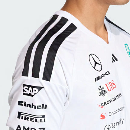 Adidas Mercedes AMG Petronas Formula 1 Team Driver Authentic Jersey White