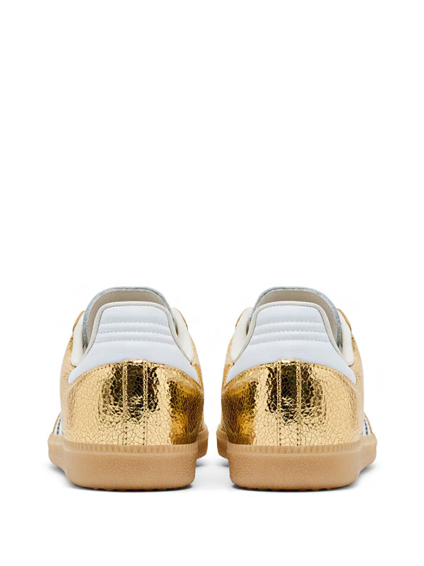 Adidas Samba OG Gold Metallic Cracked Leather