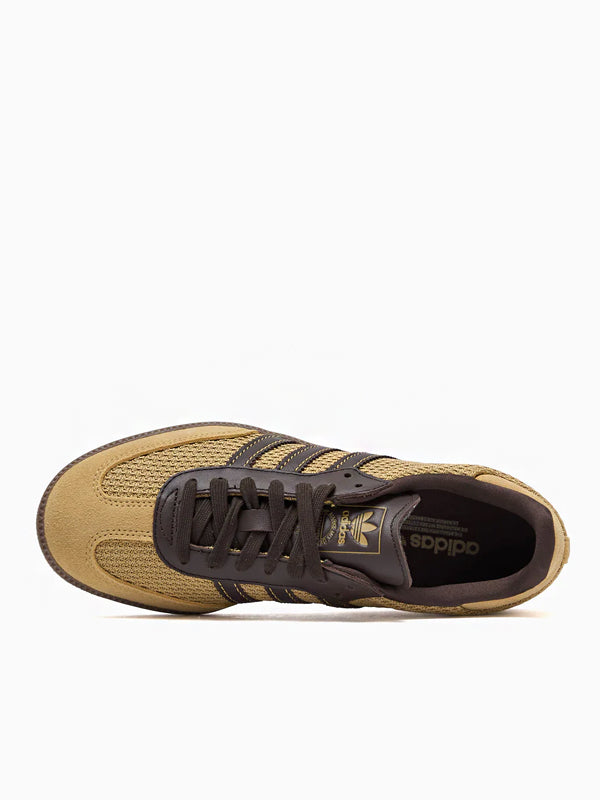 Adidas Samba OG Golden Beige Dark Brown Gum