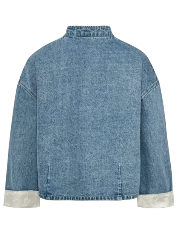 Adidas Women New Chinese Jacket Denim