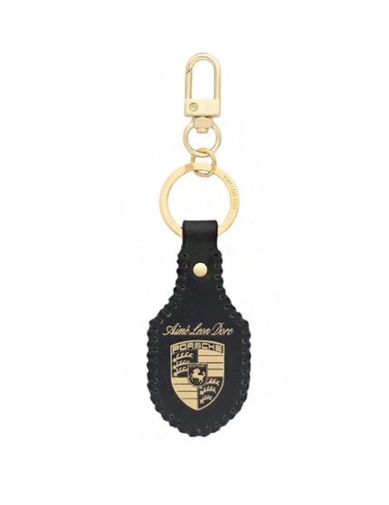 Aime Leon Dore x Porsche 993 Turbo Leather Key Fob Green