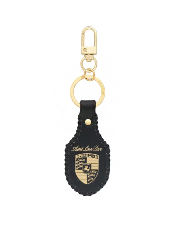 Aime Leon Dore x Porsche 993 Turbo Leather Key Fob Green