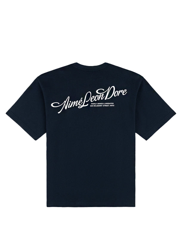 Aimé Leon Dore Pappoús Logo Tee Navy