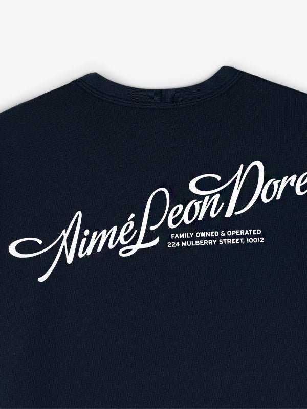 Aimé Leon Dore Pappoús Logo Tee Navy