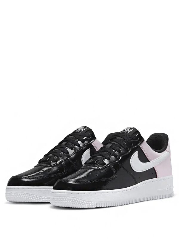Air Force 1 Low Black Patent Pink