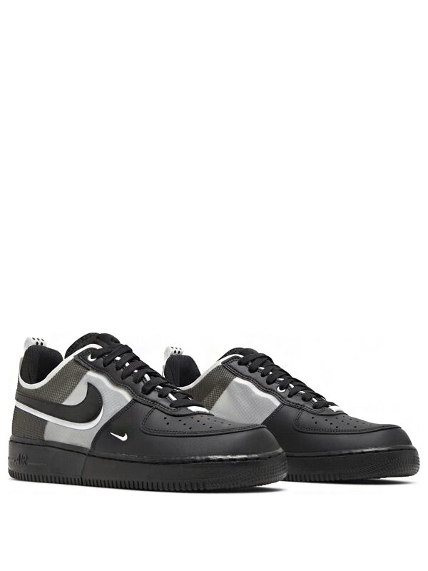 Air Force 1 Low React Black White