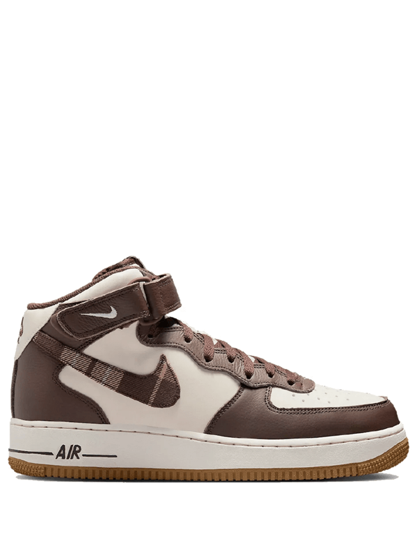 Air Force 1 Mid Brown Plaid