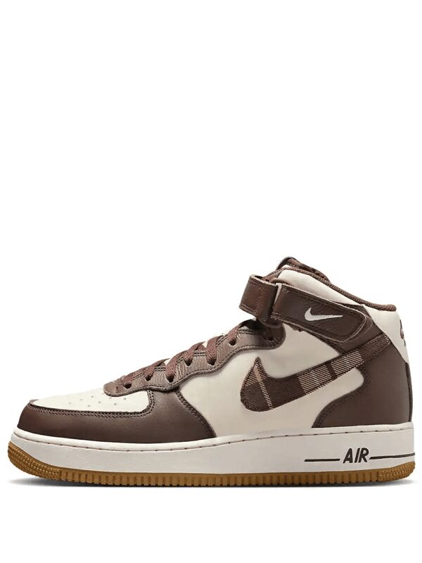 Air Force 1 Mid Brown Plaid