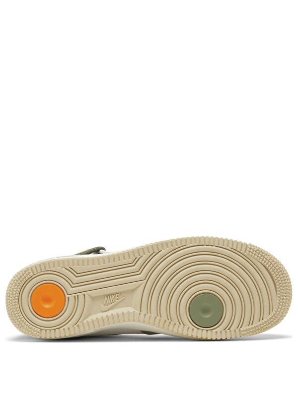Air Force 1 Mid QS Olive Green and Total Orange