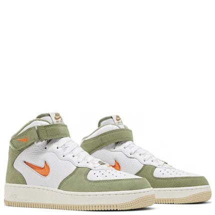 Air Force 1 Mid QS Olive Green and Total Orange