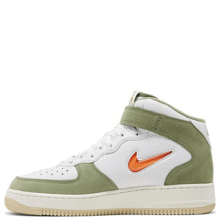 Air Force 1 Mid QS Olive Green and Total Orange