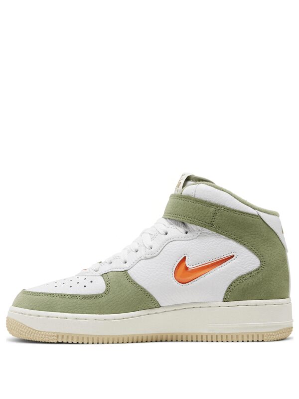 Air Force 1 Mid QS Olive Green and Total Orange