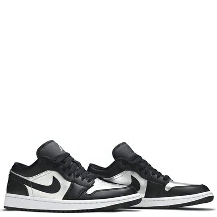 Air Jordan 1 Low Black Metallic Silver