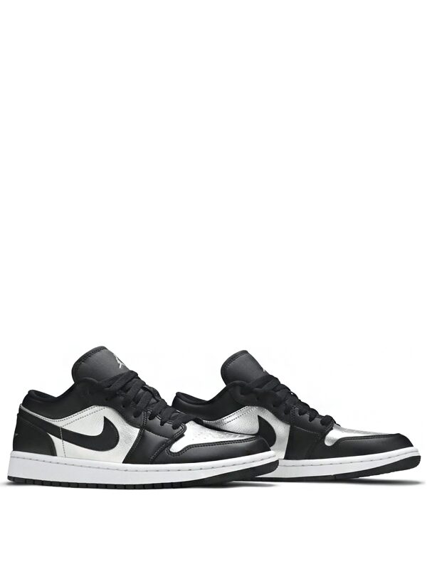 Air Jordan 1 Low Black Metallic Silver