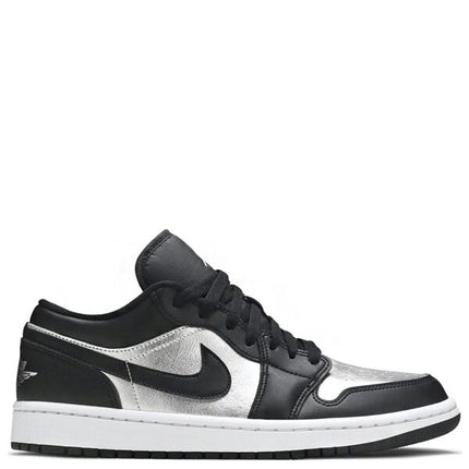 Air Jordan 1 Low Black Metallic Silver