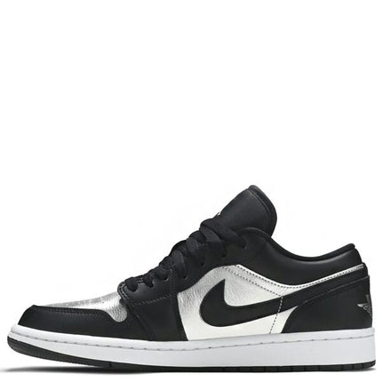 Air Jordan 1 Low Black Metallic Silver