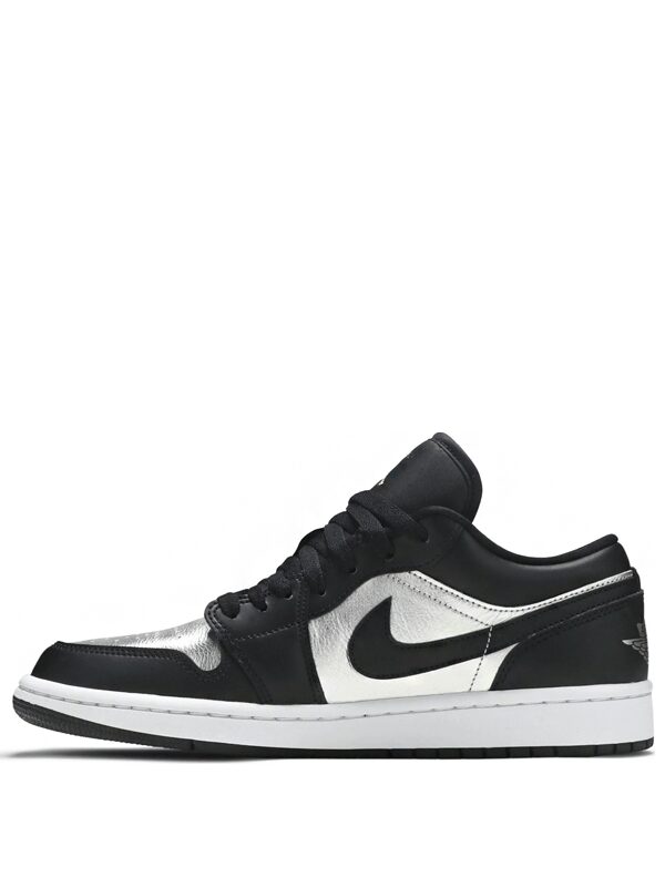 Air Jordan 1 Low Black Metallic Silver