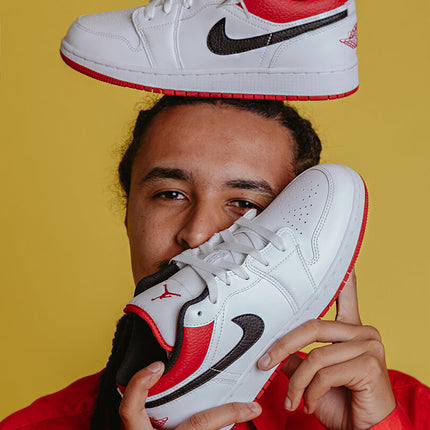 Air Jordan 1 Low White Gym Red