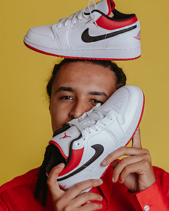 Air Jordan 1 Low White Gym Red