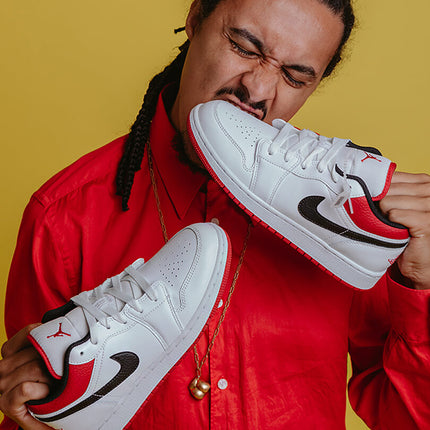 Air Jordan 1 Low White Gym Red