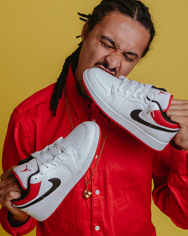 Air Jordan 1 Low White Gym Red