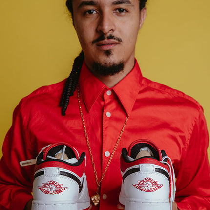 Air Jordan 1 Low White Gym Red
