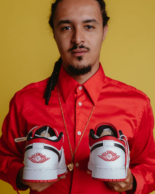 Air Jordan 1 Low White Gym Red