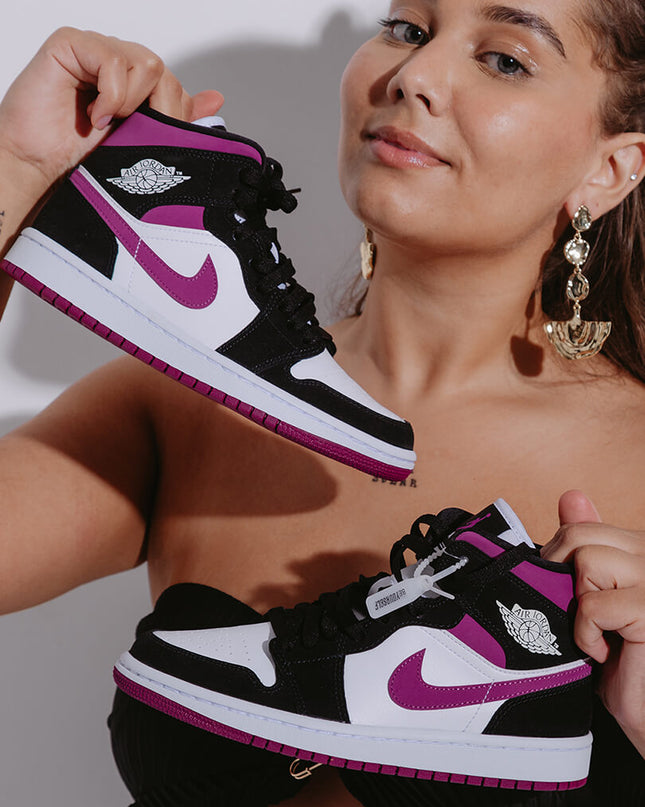 Air Jordan 1 Mid Cactus Flower