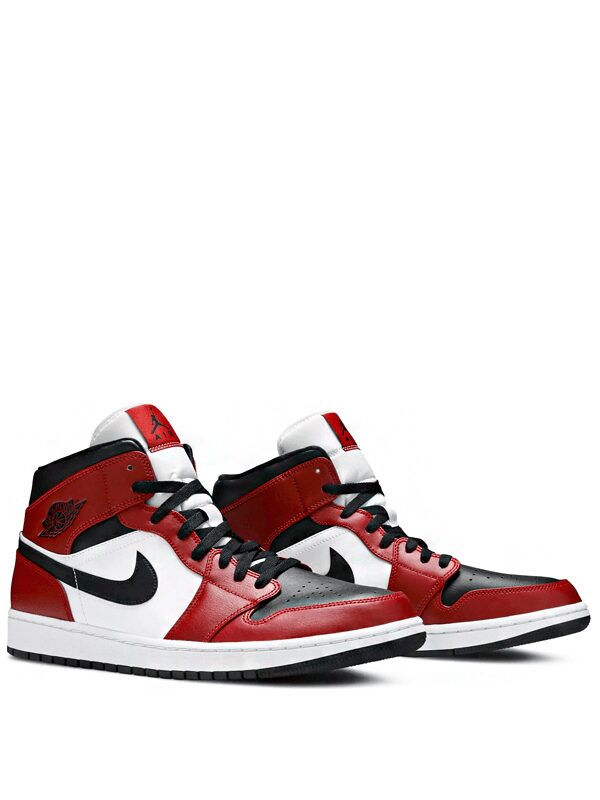 Air Jordan 1 Mid Chicago Black Toe