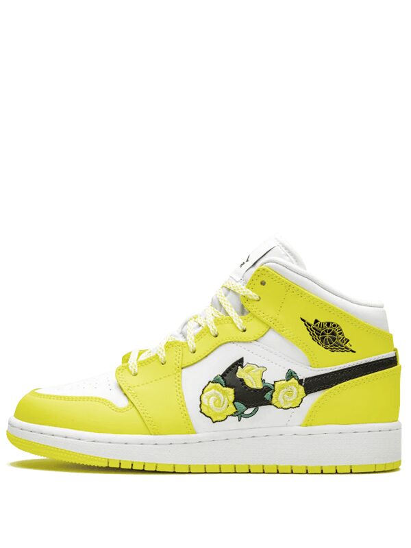 Air Jordan 1 Mid Dynamic Yellow Floral