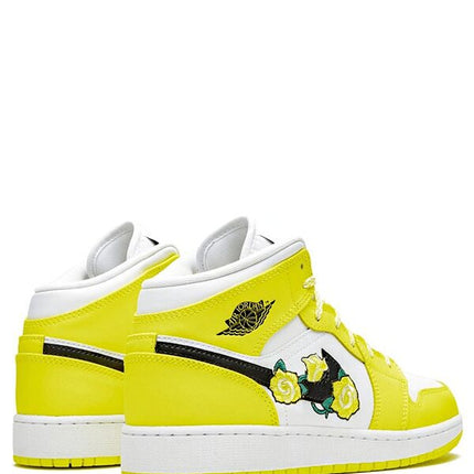Air Jordan 1 Mid Dynamic Yellow Floral