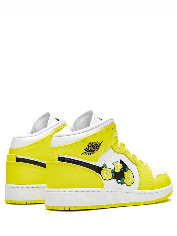 Air Jordan 1 Mid Dynamic Yellow Floral