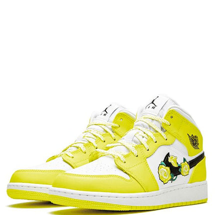 Air Jordan 1 Mid Dynamic Yellow Floral