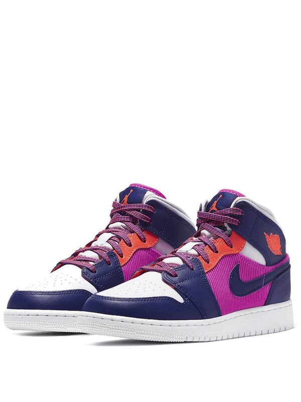 Air Jordan 1 Mid Fire Pink Barely Grape