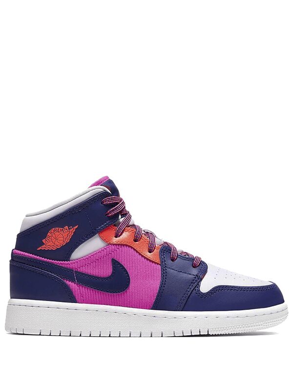 Air Jordan 1 Mid Fire Pink Barely Grape