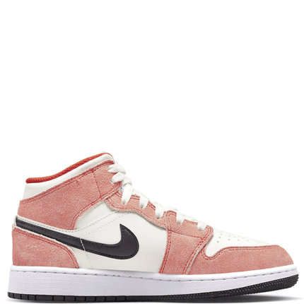 Air Jordan 1 Mid GS Orange Suede