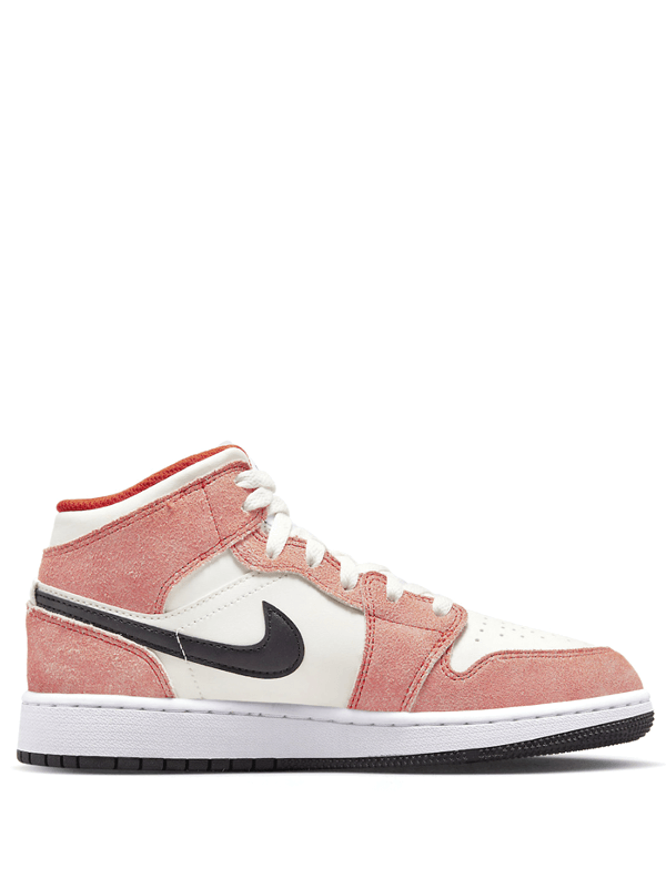Air Jordan 1 Mid GS Orange Suede